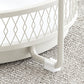 Modernistic Glass Top Coffee Table Round Metal Frame Cocktail Table Clearhalo 'Coffee & Accent Tables' 'Coffee Tables' 'coffee_tables' 'furn' 'furn_coffee_tables' 'Furniture' 'Living Room Furniture' 7390224