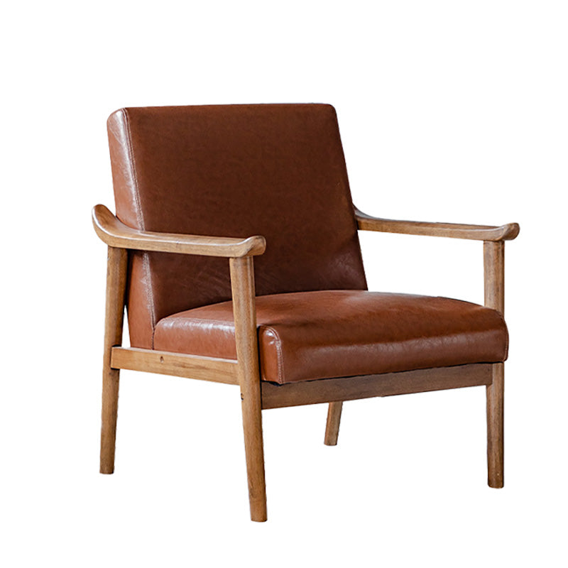 Solid Wood Side Chair Stain Resistant Lounge Chair for Living Room Clearhalo 'Accent Chairs' 'accent_chairs' 'Chairs & Seating' 'furn' 'furn_accent_chairs' 'Furniture' 'Living Room Furniture' 7390266