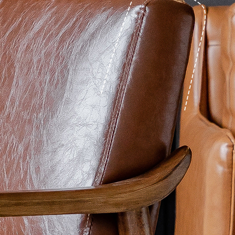 Solid Wood Side Chair Stain Resistant Lounge Chair for Living Room Clearhalo 'Accent Chairs' 'accent_chairs' 'Chairs & Seating' 'furn' 'furn_accent_chairs' 'Furniture' 'Living Room Furniture' 7390268