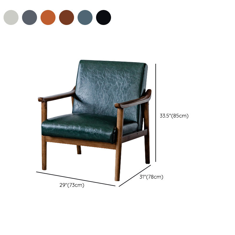 Solid Wood Side Chair Stain Resistant Lounge Chair for Living Room Clearhalo 'Accent Chairs' 'accent_chairs' 'Chairs & Seating' 'furn' 'furn_accent_chairs' 'Furniture' 'Living Room Furniture' 7390279