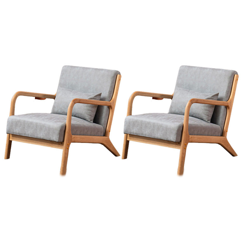 Cushion Back Side Chair Removable Slipcover Lounge Chair for Living Room Tech Cloth Blue 2 Piece Set Clearhalo 'Accent Chairs' 'accent_chairs' 'Chairs & Seating' 'furn' 'furn_accent_chairs' 'Furniture' 'Living Room Furniture' 7390282