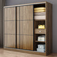 Modern Style Freestanding Wardrobe Pine Wood Wardrobe with Drawer