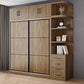 Modern Style Freestanding Wardrobe Pine Wood Wardrobe with Drawer