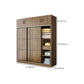 Modern Style Freestanding Wardrobe Pine Wood Wardrobe with Drawer