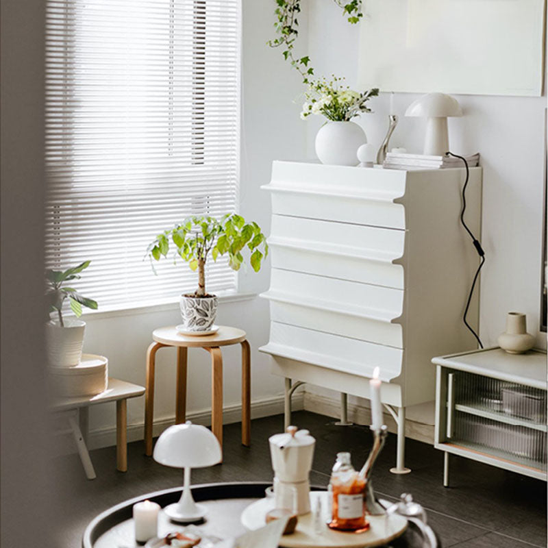 Compatible contemporáneo de almacenamiento vertical de almacenamiento de madera con 4 cajones para el hogar