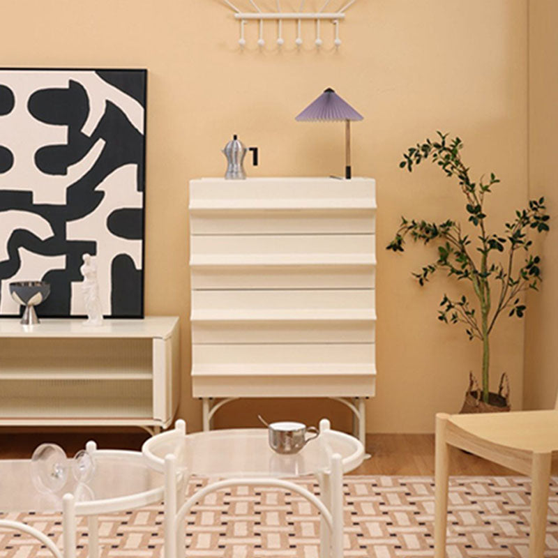 Compatible contemporáneo de almacenamiento vertical de almacenamiento de madera con 4 cajones para el hogar