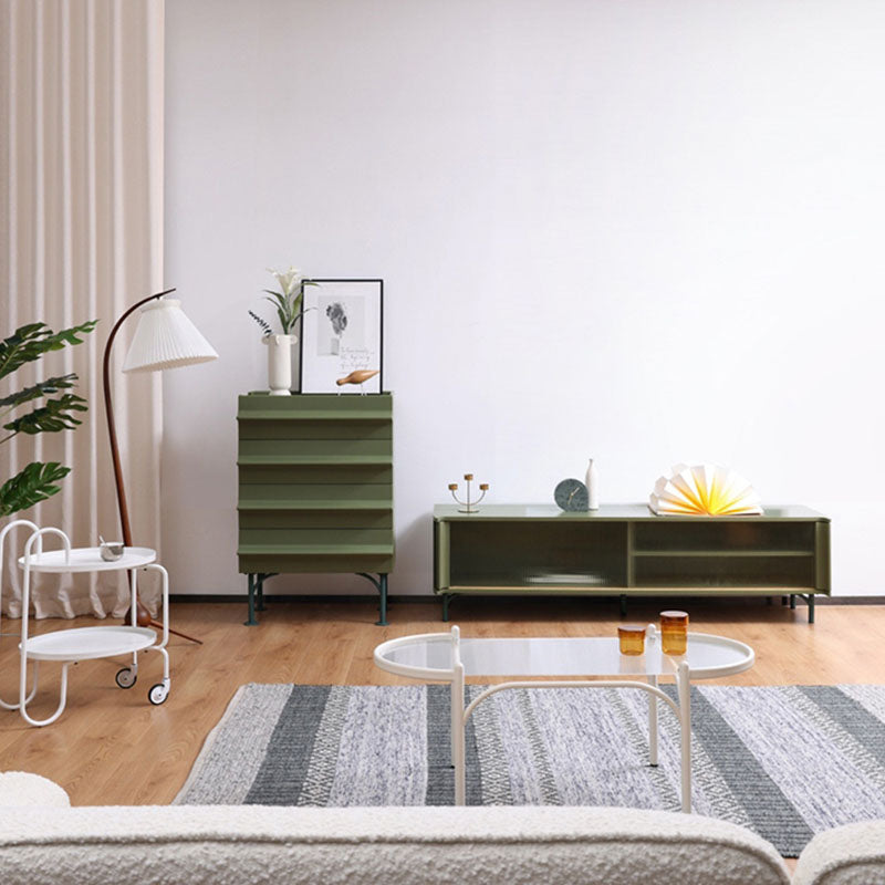 Compatible contemporáneo de almacenamiento vertical de almacenamiento de madera con 4 cajones para el hogar