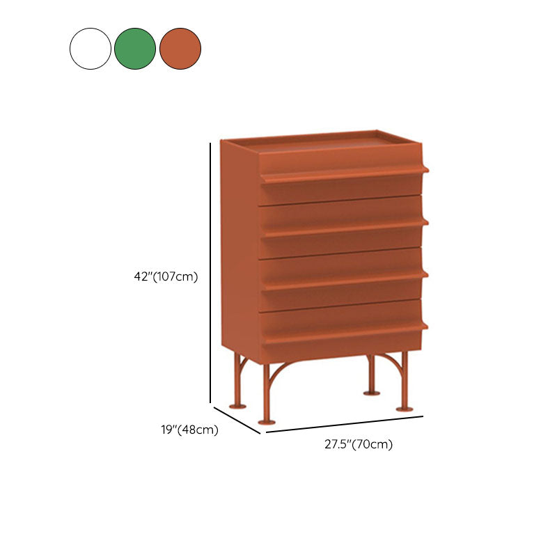 Compatible contemporáneo de almacenamiento vertical de almacenamiento de madera con 4 cajones para el hogar