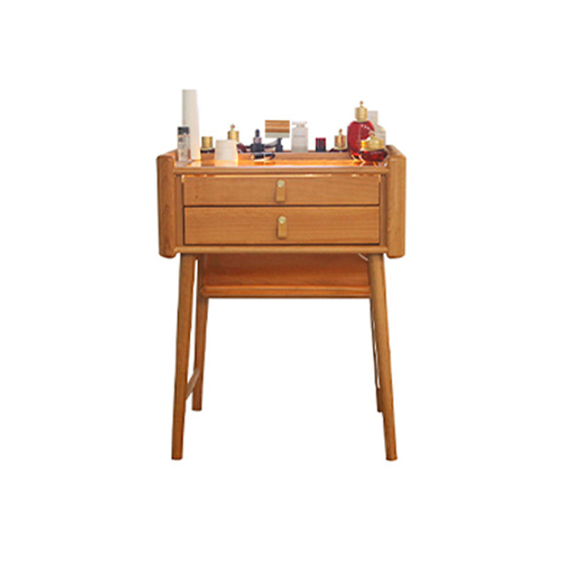 29.53" Height Wood Vanity Makeup Table Vanity Mirrorl with Drawers for Bedroom