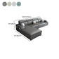 31.49" Tall Sectional Sofa Faux Leather/Linen Modular Sofa with Cushion Back Clearhalo 'furn' 'furn_sectionals' 'Furniture' 'Living Room Furniture' 'Sectionals' 7391471