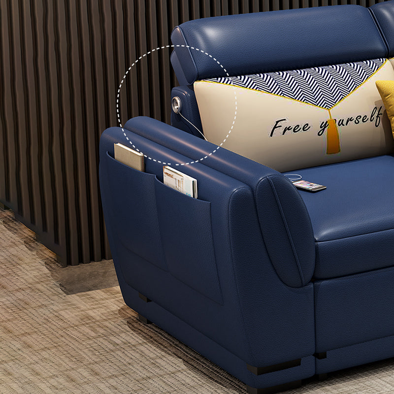 Divani convertibili blu divano resistente all'acqua con conservazione