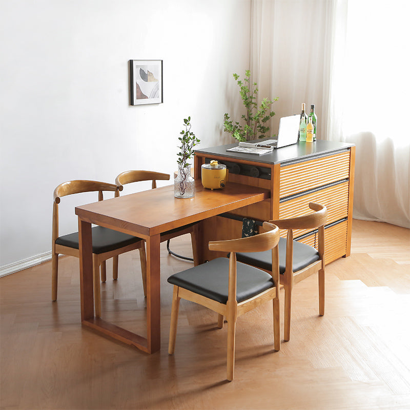 Modern Prep Table with Storage Cabinet Dining Room Island Table Clearhalo 'furn' 'furn_kitchen_islands_carts' 'Furniture' 'Kitchen & Dining Furniture' 'Kitchen Islands & Carts' 'kitchen_islands_carts' 7391558