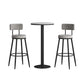Modern Round Bar Table Set 1/3 Pcs Stone Top Bar Table and Leather Upholstered Stools Clearhalo 'Bar Furniture' 'furn' 'furn_home_bar_bar_sets' 'Furniture' 'Home Bars & Bar Sets' 'home_bar_bar_sets' 'Kitchen & Dining Furniture' 7391577