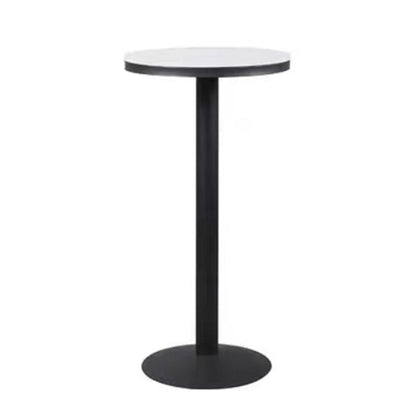 Modern Round Bar Table Set 1/3 Pcs Stone Top Bar Table and Leather Upholstered Stools Table White 1 Piece Clearhalo 'Bar Furniture' 'furn' 'furn_home_bar_bar_sets' 'Furniture' 'Home Bars & Bar Sets' 'home_bar_bar_sets' 'Kitchen & Dining Furniture' 7391578