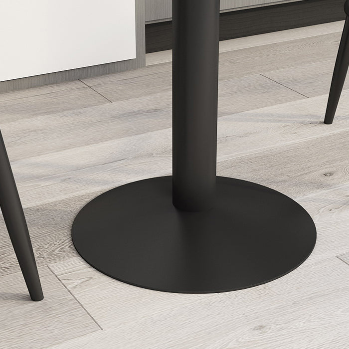 Modern Round Bar Table Set 1/3 Pcs Stone Top Bar Table and Leather Upholstered Stools Clearhalo 'Bar Furniture' 'furn' 'furn_home_bar_bar_sets' 'Furniture' 'Home Bars & Bar Sets' 'home_bar_bar_sets' 'Kitchen & Dining Furniture' 7391581