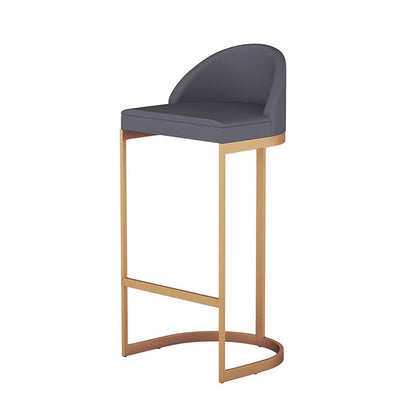 Modernes Bartisch-Set, 1/3-teilig, rechteckiger Bartisch mit Steinplatte und gepolsterte Hocker