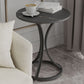 Glam Metal Side End Table Pedestal Round Sofa Side Accent Table Clearhalo 'Coffee & Accent Tables' 'End & Side Tables' 'end_side_tables' 'furn' 'furn_end_side_tables' 'Furniture' 'Living Room Furniture' 7391787