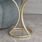 Glam Metal Side End Table Pedestal Round Sofa Side Accent Table Clearhalo 'Coffee & Accent Tables' 'End & Side Tables' 'end_side_tables' 'furn' 'furn_end_side_tables' 'Furniture' 'Living Room Furniture' 7391795