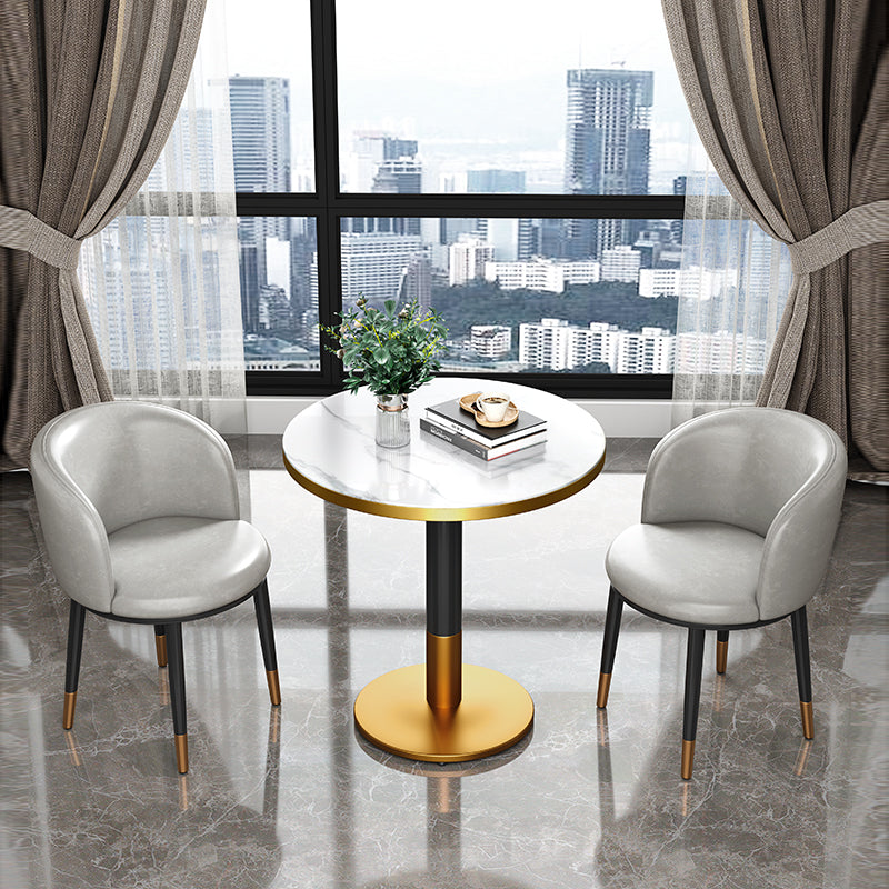 Round Dining Table Pedestal Dining Table for Kitchen Dining Room