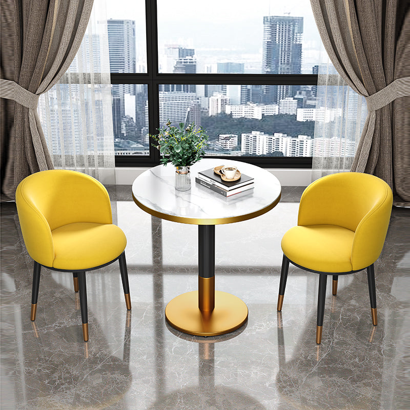 Round Dining Table Pedestal Dining Table for Kitchen Dining Room