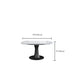 Modern Pedestal Dining Table Stone Top Dining Table with Leaf Extension Clearhalo 'Dining Tables & Seating' 'Dining Tables' 'dining_table' 'furn' 'furn_dining_table' 'Furniture' 'Kitchen & Dining Furniture' 7392064
