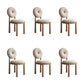 Contemporary Upholstered Armless Chair Home Metal Legs Dining Chair