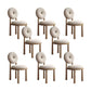 Contemporary Upholstered Armless Chair Home Metal Legs Dining Chair