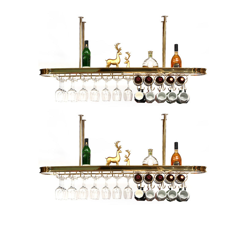 Luxury Hanging Wine Bottle Holder Kitchen Metal Wine Rack Bottle