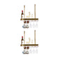 Luxury Hanging Wine Bottle Holder Kitchen Metal Wine Rack Bottle