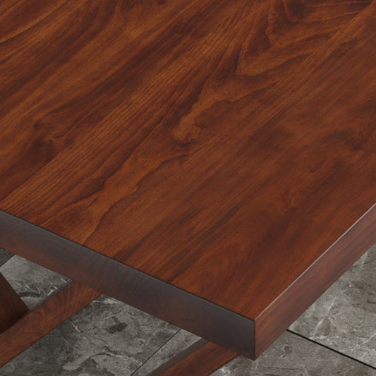 Bureau de bureau en bois massif du bureau d'ordinateur de finition antique contemporaine