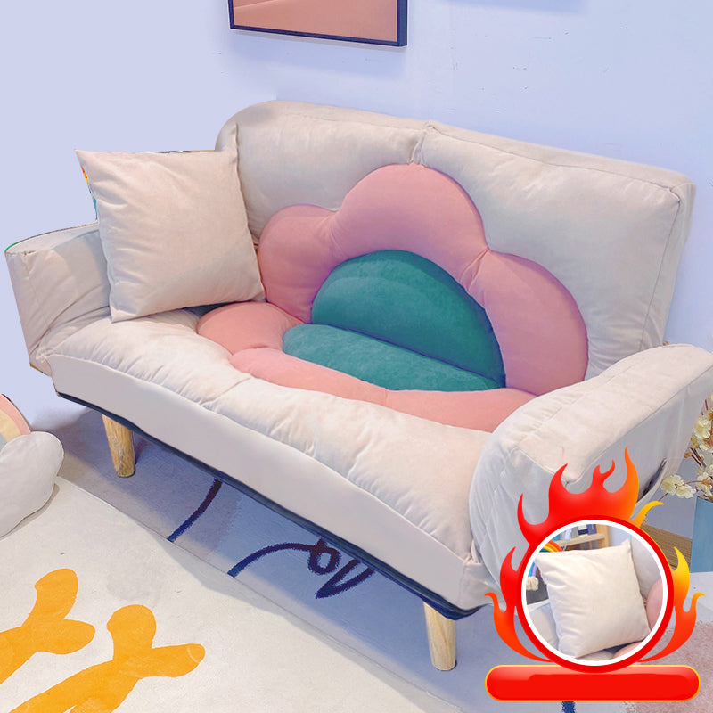 Flared Arm Loveseat Sofa Apartment Arm Settee for Living Room