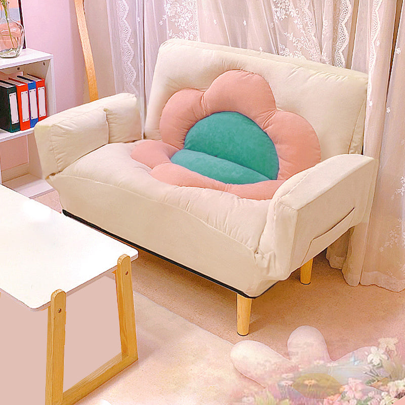 Flared Arm Loveseat Sofa Apartment Arm Settee for Living Room