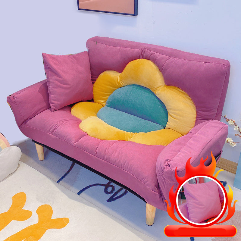 Flared Arm Loveseat Sofa Apartment Arm Settee for Living Room