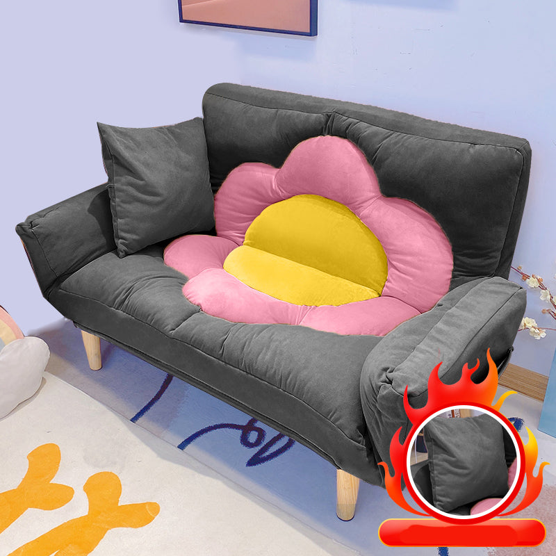 Flared Arm Loveseat Sofa Apartment Arm Settee for Living Room