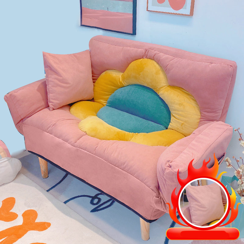 Flared Arm Loveseat Sofa Apartment Arm Settee for Living Room