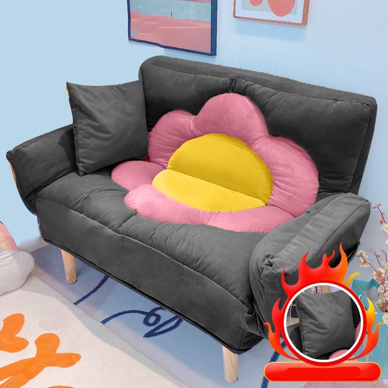 Flared Arm Loveseat Sofa Apartment Arm Settee for Living Room