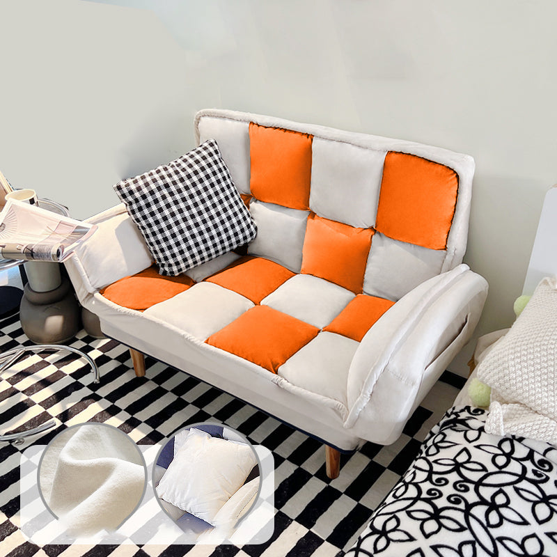 Flared Arm Loveseat Sofa Apartment Arm Settee for Living Room