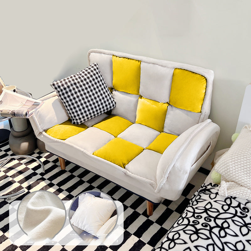 Flared Arm Loveseat Sofa Apartment Arm Settee for Living Room