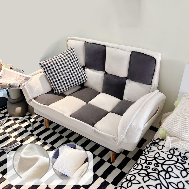 Flared Arm Loveseat Sofa Apartment Arm Settee for Living Room