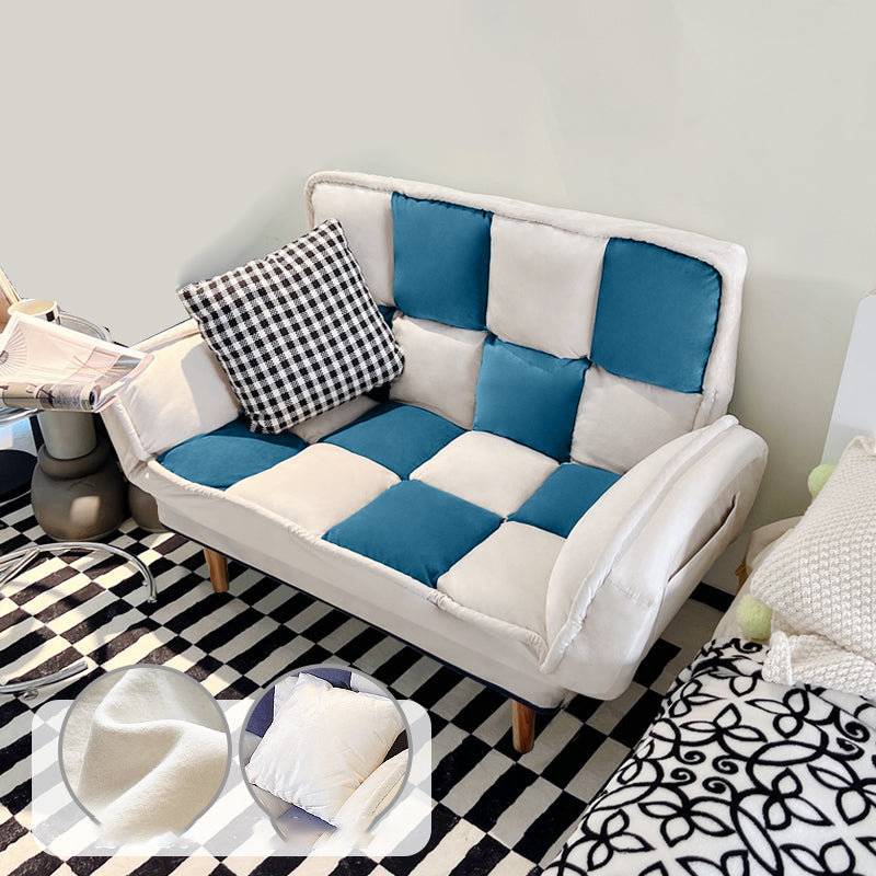 Flared Arm Loveseat Sofa Apartment Arm Settee for Living Room