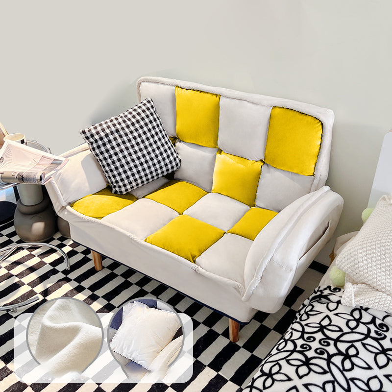 Flared Arm Loveseat Sofa Apartment Arm Settee for Living Room