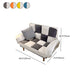 Flared Arm Loveseat Sofa Apartment Arm Settee for Living Room