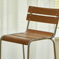Tabouret de comptoir de style moderne, tabouret de bar à dossier bas en bois avec repose-pieds