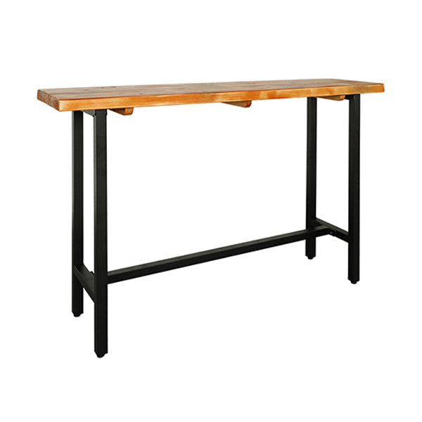 Table à manger de bar de style industriel Table à vin de bar en bois rectangulaire