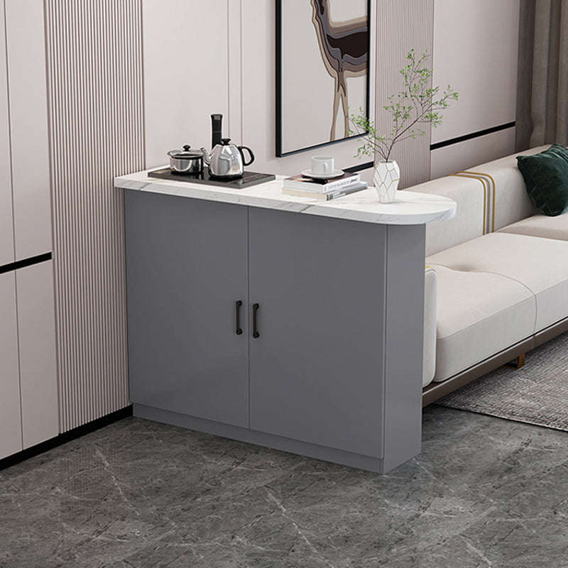 Modern Indoor Counter Table Faux Wood Bar Stool Table with Storage Clearhalo 'Bar Furniture' 'Bar Tables' 'bar_tables' 'furn' 'furn_bar_tables' 'Furniture' 'Kitchen & Dining Furniture' 7393666