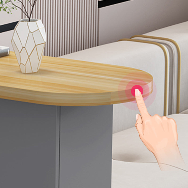 Modern Indoor Counter Table Faux Wood Bar Stool Table with Storage Clearhalo 'Bar Furniture' 'Bar Tables' 'bar_tables' 'furn' 'furn_bar_tables' 'Furniture' 'Kitchen & Dining Furniture' 7393677