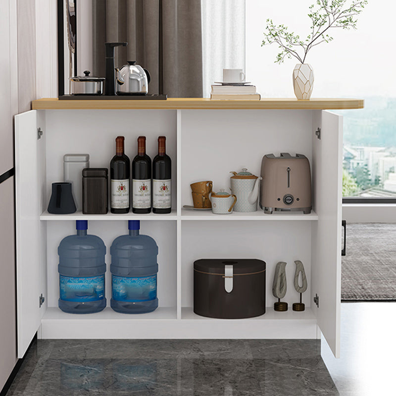 Modern Indoor Counter Table Faux Wood Bar Stool Table with Storage Clearhalo 'Bar Furniture' 'Bar Tables' 'bar_tables' 'furn' 'furn_bar_tables' 'Furniture' 'Kitchen & Dining Furniture' 7393678