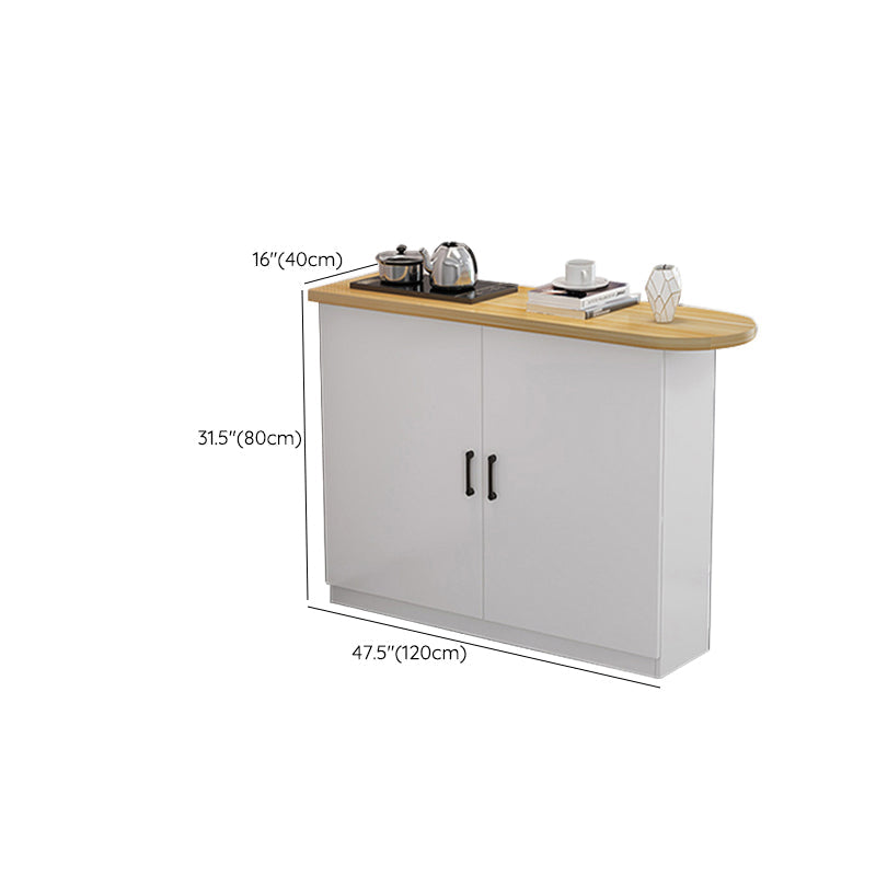 Modern Indoor Counter Table Faux Wood Bar Stool Table with Storage Clearhalo 'Bar Furniture' 'Bar Tables' 'bar_tables' 'furn' 'furn_bar_tables' 'Furniture' 'Kitchen & Dining Furniture' 7393691