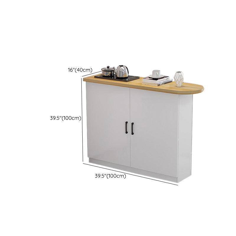 Modern Indoor Counter Table Faux Wood Bar Stool Table with Storage Clearhalo 'Bar Furniture' 'Bar Tables' 'bar_tables' 'furn' 'furn_bar_tables' 'Furniture' 'Kitchen & Dining Furniture' 7393693