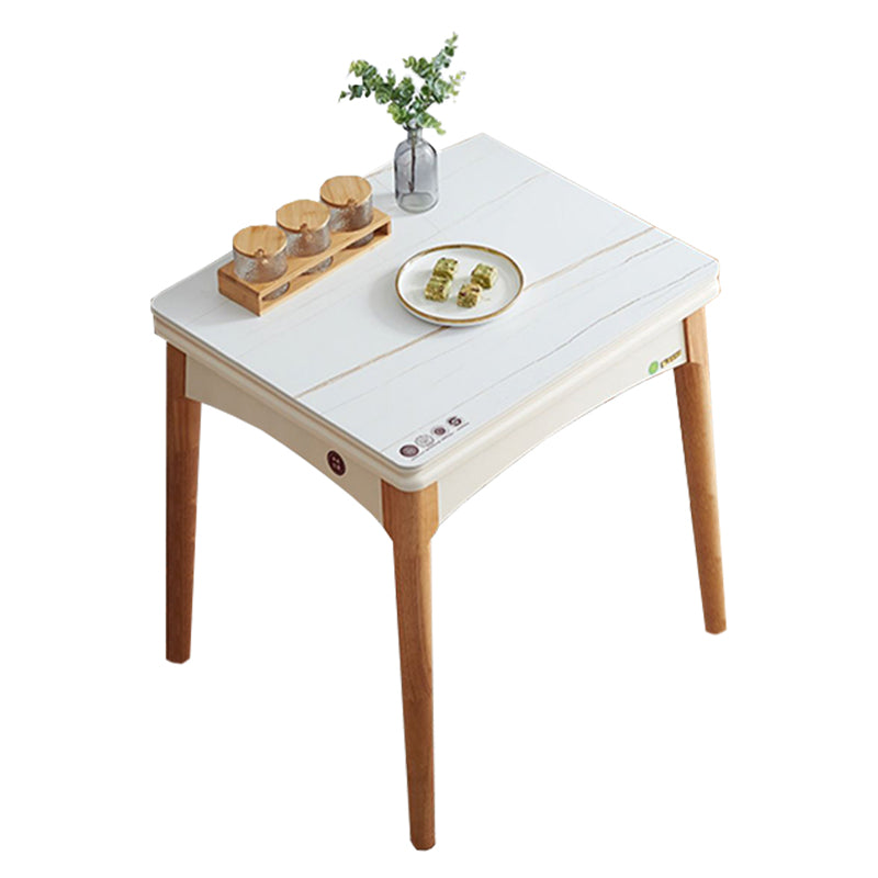 Modern DiningTable Set 5 Pieces with Wood Base Kitchen Furniture Set